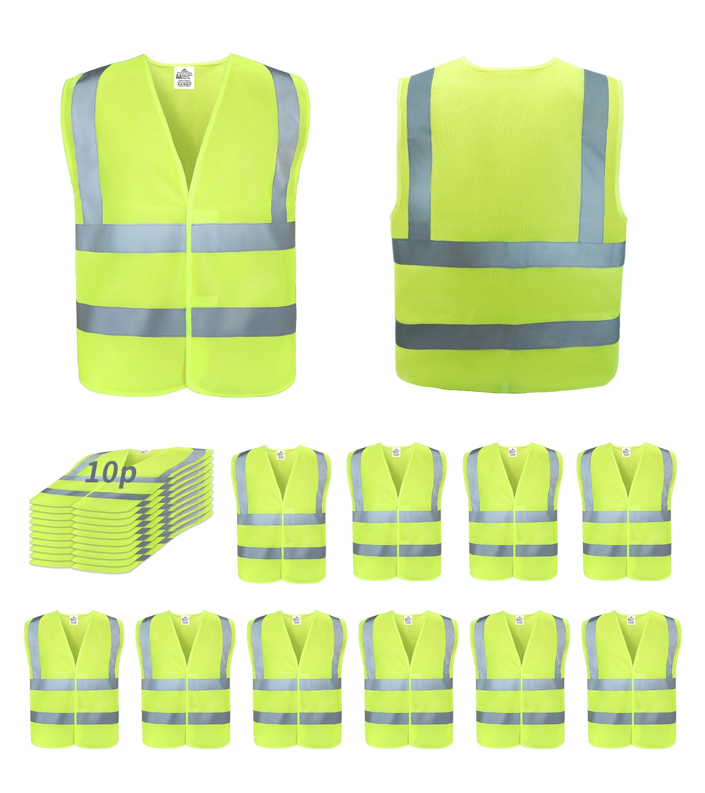 Safety Vest Meets ANSI Class 2 Standards, Reflective Vest for Men Women, Mesh High Visibility Vest